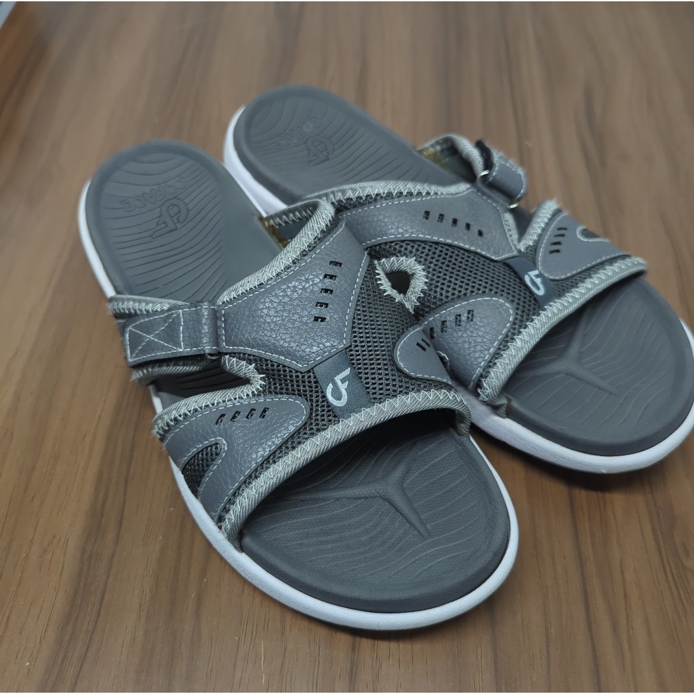 COFACE Men's Sport Recovery Sandals Soft Cushion Lightweight Slides Size 12